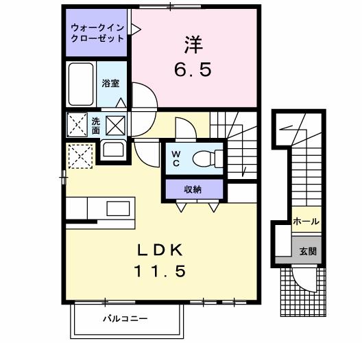 サンリュー　０７　Ｂの間取り