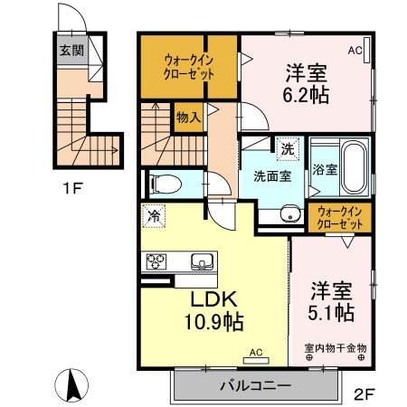 ソレアードIIの間取り