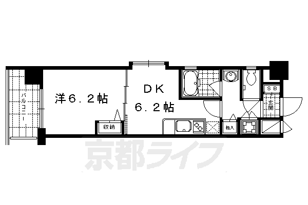 ベラジオ四条烏丸IIの間取り