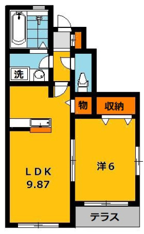 フォリーベルジェールEの間取り