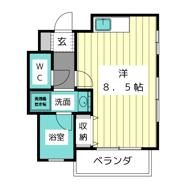 キャッスルミニ藤ヶ丘の間取り