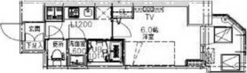 S-RESIDENCE都島Luxの間取り