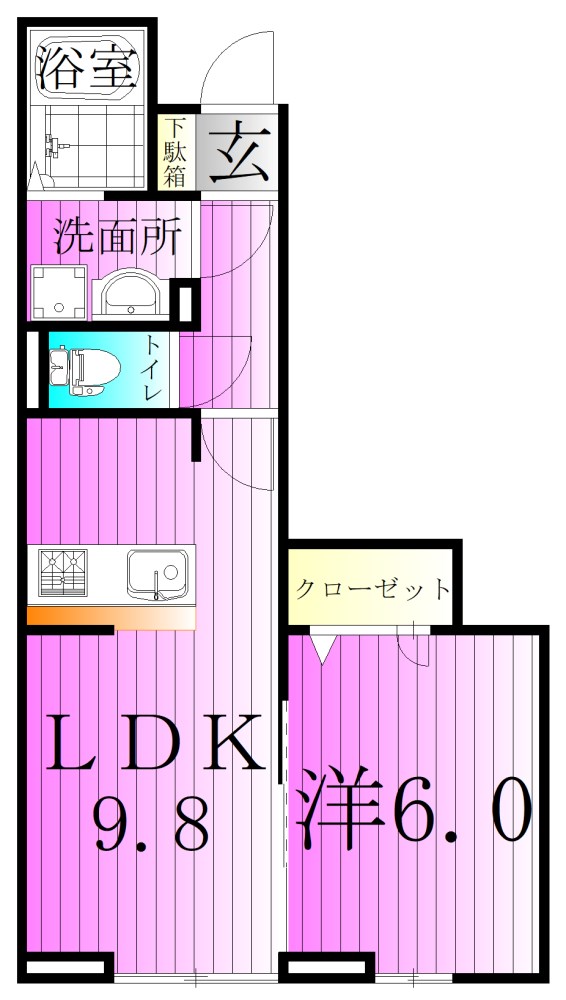 グラナーデ六町IIの間取り