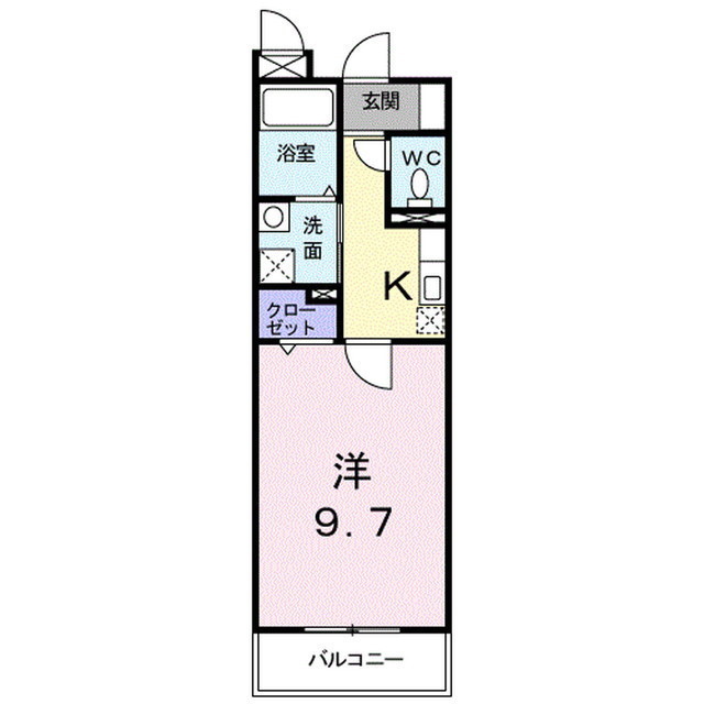 佐久市長土呂のマンションの間取り