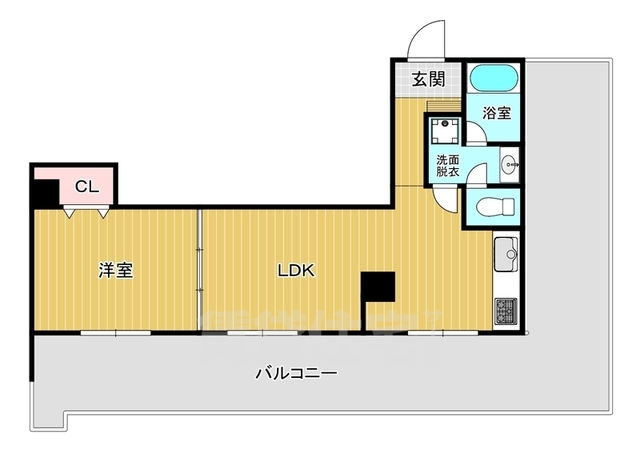 福岡市早良区城西のマンションの間取り