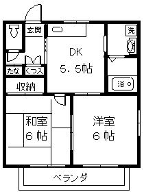 ソングスラッシュハウス　B棟の間取り