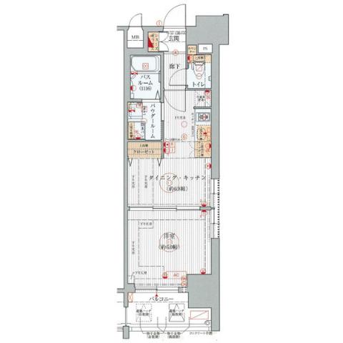 エステムプラザ名古屋駅前プライムタワーの間取り