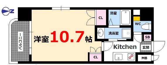 コスタ宇品の間取り