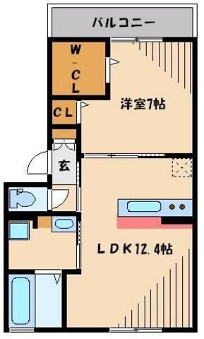 さいたま市浦和区常盤のアパートの間取り