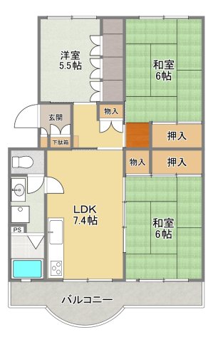 志木ニュータウン東の森壱番街4号棟の間取り