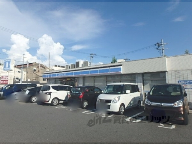 コンビニ　ローソン京都城陽郵便局前店（コンビニ）まで450m