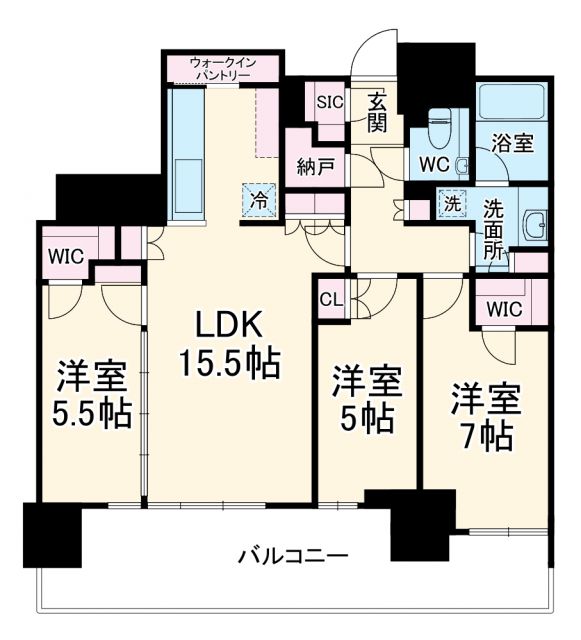 リーフシティ市川ザ・タワーの間取り写真