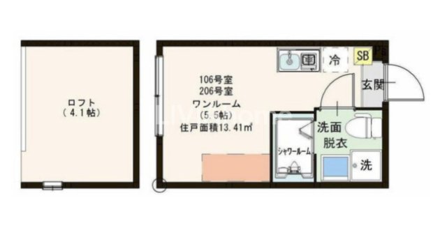 西武新宿線 上石神井駅 徒歩9分 2階建 築7年の間取り写真