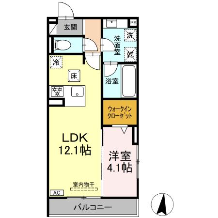 セレスティア高畑の間取り写真