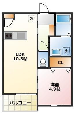 ＪＲ東海道本線 戸塚駅 バス乗車時間：15分 最寄りバス停で下車 徒歩3分 3階建 築4年の間取り写真