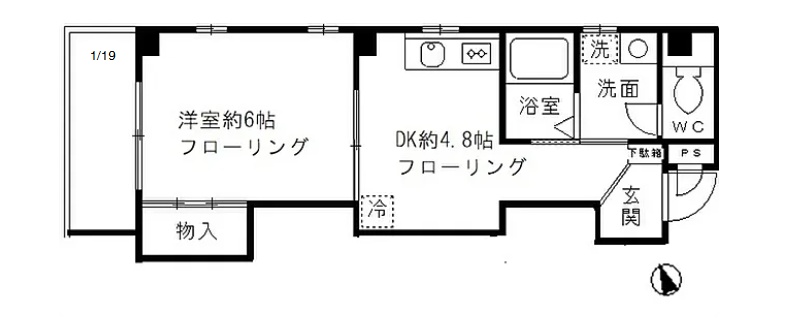 リベルテ押上の間取り写真