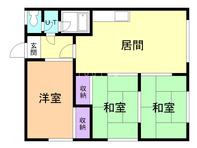 西崎コーポの間取り