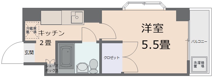 【シティハウス弐番館の間取り】