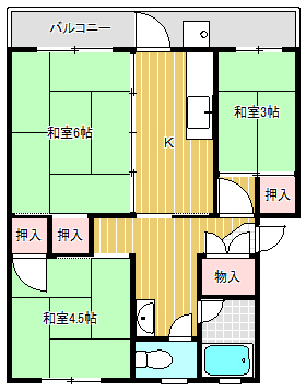 梅が丘マンションの間取り