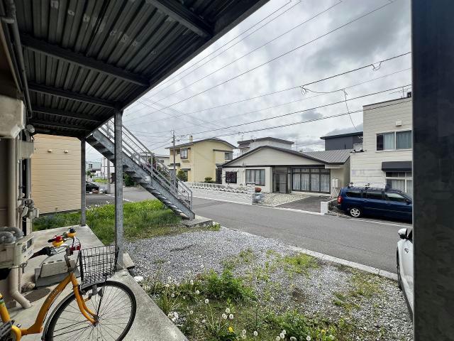 【函館市花園町のアパートの眺望】