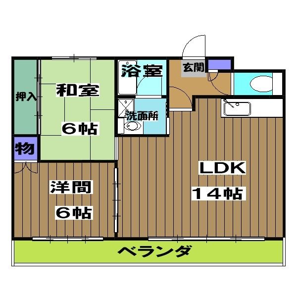 メゾン太秦の間取り