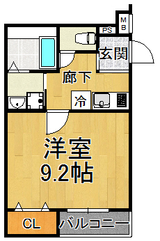 フジパレス琴浦通りの間取り