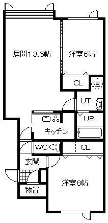 ラルジュ　Ｃ棟の間取り