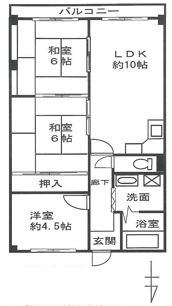 グレース南住吉の間取り