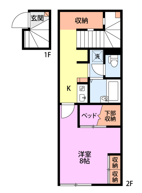 【レオパレスフォンティーヌの間取り】