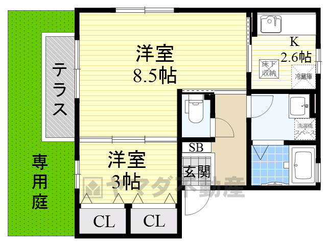 【アペルトコートBの間取り】