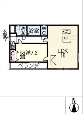 ルネス旭ヶ丘の間取り