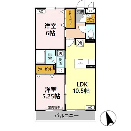 Ｄ’rｏｏｍ京命の間取り