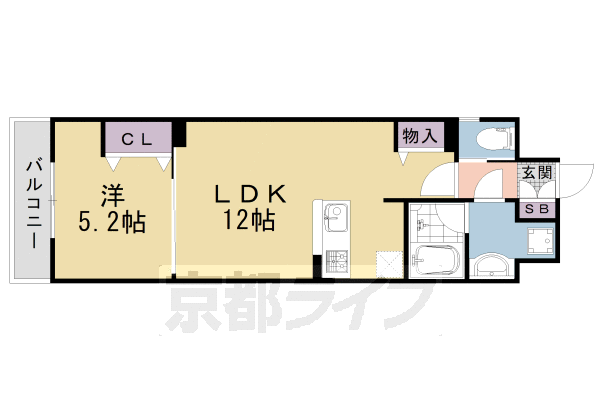 【ベラジオ雅び京都三条通の間取り】