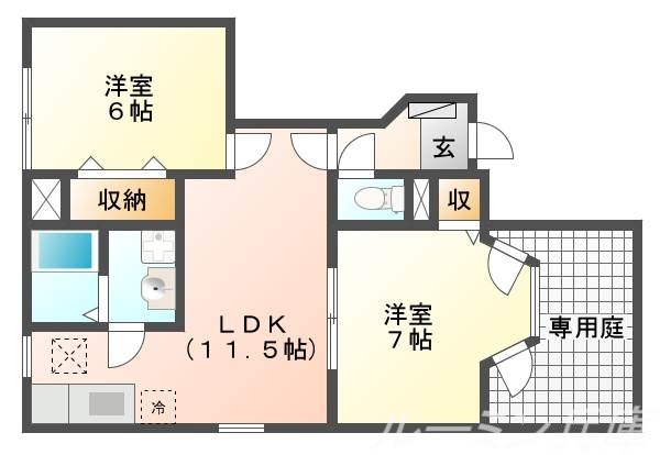 ＮＫヒルズ１の間取り