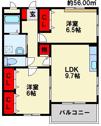 グレイス田仲の間取り