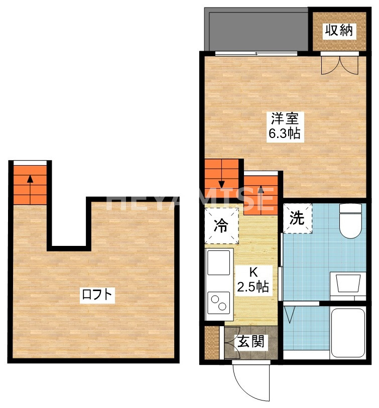 大村市今村町のアパートの間取り