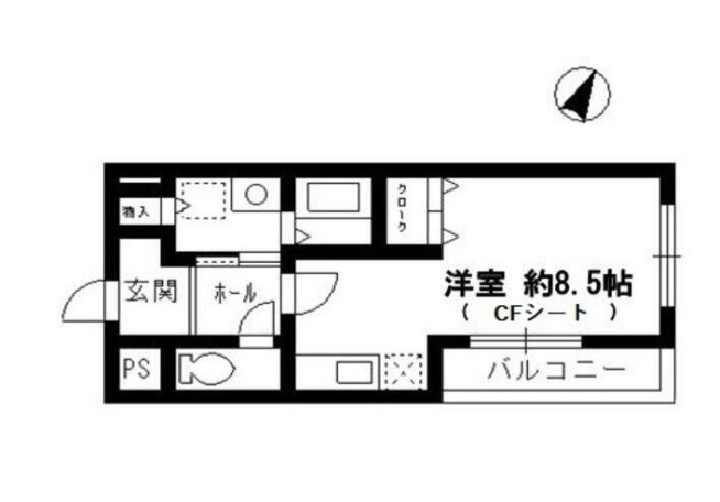 蓮田市東のアパートの間取り