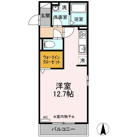 フェリシティ白山町の間取り