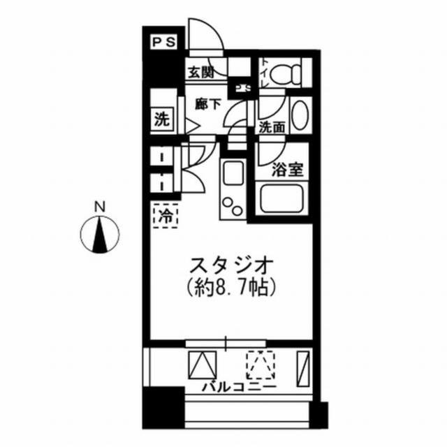 レジディア市ヶ谷の間取り