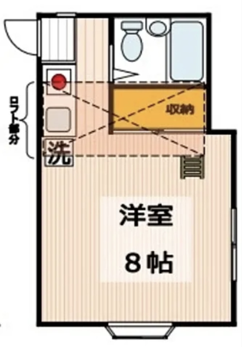 千葉市花見川区南花園のアパートの間取り