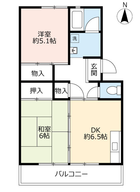 ＵＲ泉南一丘の間取り