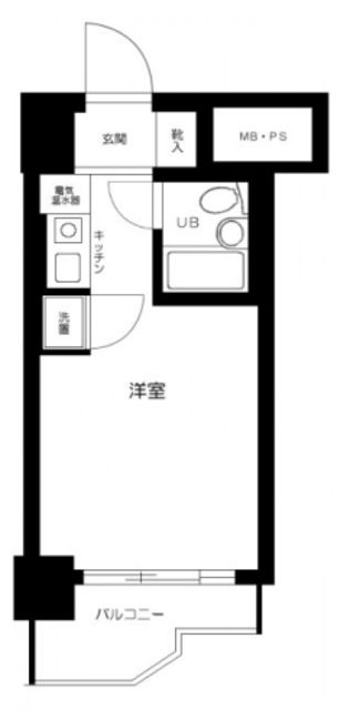 川崎市中原区丸子通のマンションの間取り