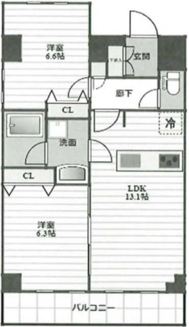 メディフィス千住大橋駅前の間取り