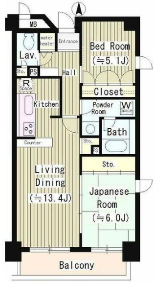 杉並区浜田山のマンションの間取り