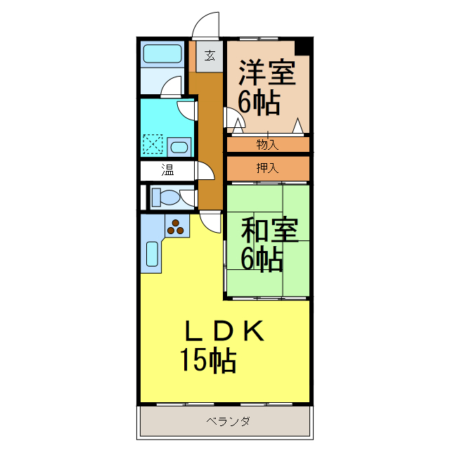 ベルトピア新居浜の間取り