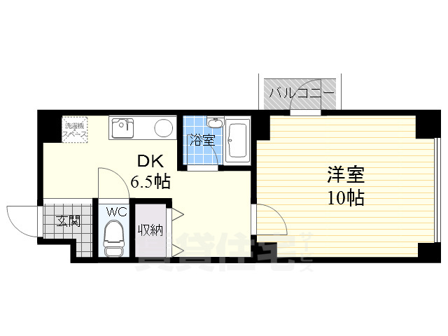 京都市中京区石橋町のマンションの間取り