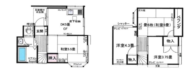 菅原邸の間取り