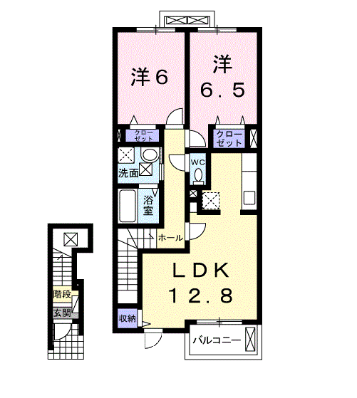 ヴィラ花咲の間取り