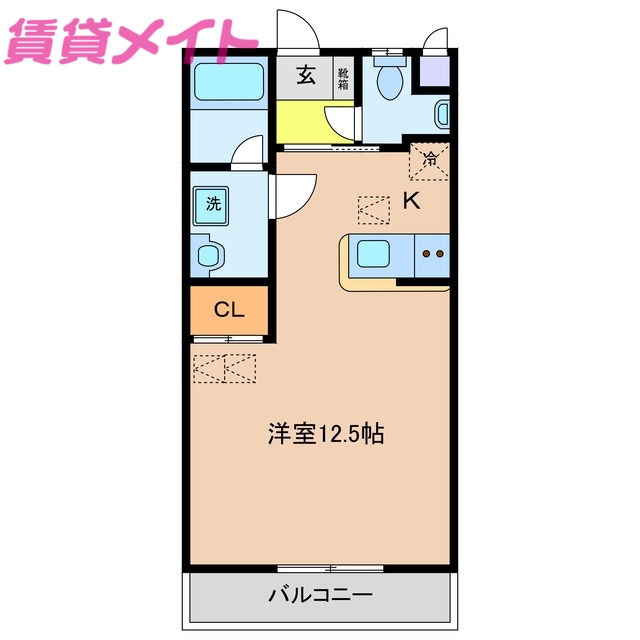 鈴鹿市住吉のマンションの間取り