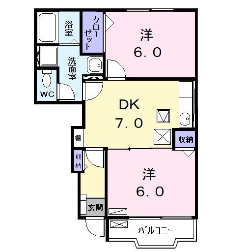 ノイエ・シュトラーセＢの間取り